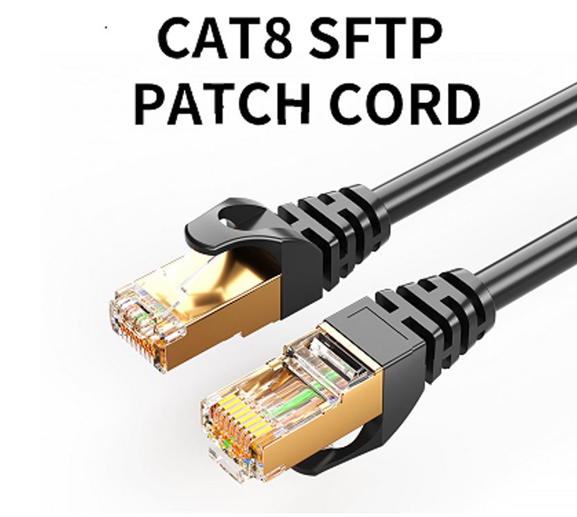 8Ware CAT8 Cable 0.5m 50cm  Grey Color RJ45 Ethernet Network LAN UTP Patch Cord Snagless
