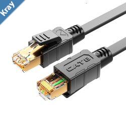 8Ware CAT8 Cable 2m  Grey Color RJ45 Ethernet Network LAN UTP Patch Cord Snagless