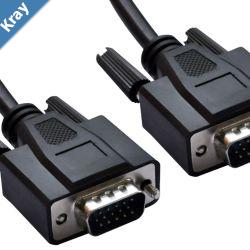 8Ware VGA Monitor Cable 15m 15pin Male to Male with Filter for Projector Laptop Computer Monitor UL Approved