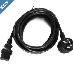 8Ware AU Power Cable 3m  Male Wall 240v PC to Female Power Socket 3pin to IEC 320C13 for NotebookAC Adapter  IEC 3M Power Cable with Piggy Back
