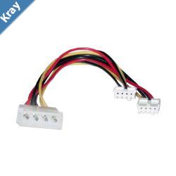 8Ware Molex Power Splitter Cable 20cm 2x3.5 to 1x5.25 Female to Male