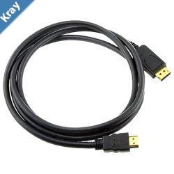 8ware DisplayPort DP to HDMI Cable 2m  20 pins Male to 19 pins Male Gold plated RoHS