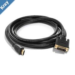 8ware 2m HDMI to DVID Adapter Converter Cable  Retail Pack Male to Male 30AWG Gold Plated PVC Jacket for PS4 PS3 Xbox Monitor PC Computer Projector