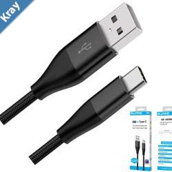 8Ware Premium 2m Samsung Certified Fast Speed Charging USBC Type C Data Charger Cable For Samsung Huawei Google LG Iphone1314 Retail Pack