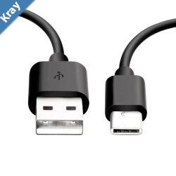 8Ware USB 2.0 Cable 2m TypeC to A Male to Male Black  480Mbps