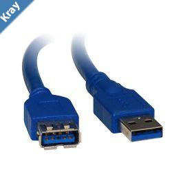 8Ware USB 3.0 Cable 1m A to A Male to Female Blue