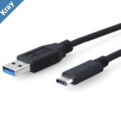 8Ware USB 3.1 Cable 1m TypeC to A Male to Male Black 10Gbps