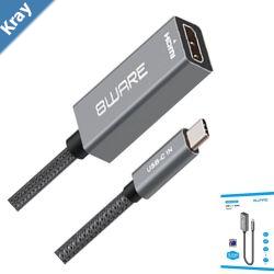 8ware 10cm USBC to HDMI MaleFemale Adapter Converter Cable Retail Pack for PC Laptop iPad  MacBook ProAir Surface Dell XPS to Monitor Projector TV
