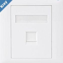 Astrotek CAT5e RJ45 Wall Face Plate 86x86mm 1 Port Socket Kit