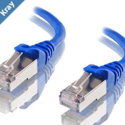 Astrotek CAT6A Shielded Ethernet Cable 25cm0.25m Blue Color 10GbE RJ45 Network LAN Patch Lead SFTP LSZH Cord 26AWG