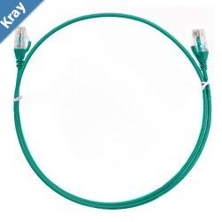 8ware CAT6 Ultra Thin Slim Cable 0.50m  50cm  Green Color Premium RJ45 Ethernet Network LAN UTP Patch Cord 26AWG for Data Only not PoE