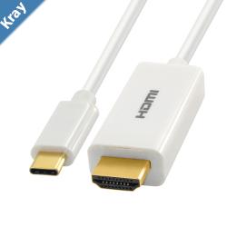Astrotek USBC to HDMI 2m Cable  Male to Male Converter Adapter 4K2K 60Hz for MacBook Pro Air Ipad XPS Samsung Galaxy S21 S20 S10 S9 S8