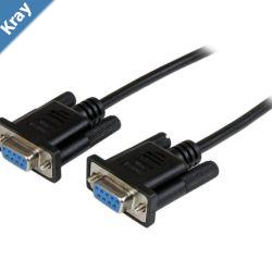 Astrotek 3m Serial RS232 Null Modem Cable  DB9 Female to Female 9 pin Wired Crossover for Data Transfer btw 2 DTE devices Computer Terminal Printer
