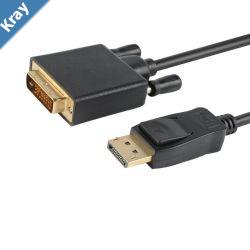 Astrotek DisplayPort DP to DVID 2m Cable Male to Male 241 Gold plated Supports video resolutions up to 1920x12001080P Full HD 60Hz