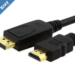 Astrotek DisplayPort DP to HDMI Adapter Converter Cable 1m  Male to Male 1080P GoldPlated for PCLaptop to HDTVs Projectors Displays 20P M  19P AM