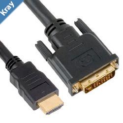 Astrotek 2m HDMI to DVID Adapter Converter Cable  Male to Male 30AWG Gold Plated PVC Jacket for PS4 PS3 Xbox 360 Monitor PC Computer Projector DVD