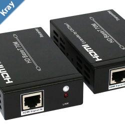 Astrotek HDMI Extender over RJ45 CAT5 CAT6 LAN Ethernet Network Converter Splitter for Foxtel Support 40m 4Kx 2K30hz or 70m 1080p  a pair