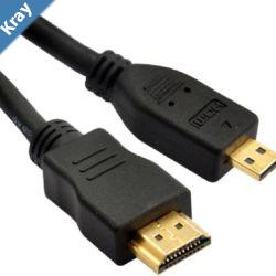 Astrotek HDMI to Micro HDMI Cable 3m  1.4v 19 pins A Male to D Male 34AWG  OD4.2mm Gold Plated RoHS LS