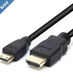 Astrotek Mini HDMI to HDMI Cable 2m with Ethernet 1.4V 3D HD 1080p Male to Male for Camera Camcorder Mobile Laptop Tablet Graphic Video Card