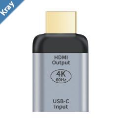 Astrotek USBC to HDMI Female to Male Adapter support 4K60Hz Aluminum shell Gold plating for Windows Android Mac OS