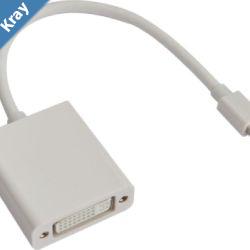 Astrotek Mini DisplayPort DP to DVI Cable 20cm  20 pins Male to 245 pins Female Nickle RoHS