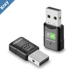 Astrotek AC600 mini Wireless USB Adapter Nano Dual Band WiFi External LAN Network Adaptor for PC MAC Desktop Notebook TV