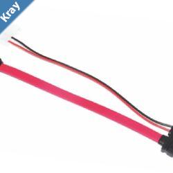 Astrotek Slim SATA Cable 30cm  10cm 6 pins  7 pins to 4 pins  7 pins Red Colour