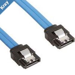 Astrotek SATA 3.0 Data Cable Male to Male Straight 180 to 180 Degree with Metal Lock 26AWG Blue CB8WFC5080