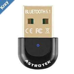 Astrotek Mini USB Bluetooth Receiver Dongle Wireless Adapter V5.0 3Mbps for PC Laptop Keyboard Mouse Mobile Headset  Headphone Speaker