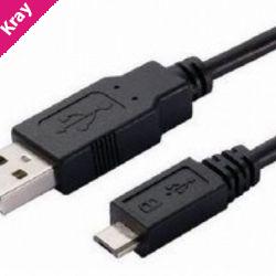 Astrotek USB to Micro USB Cable 2m - Type A Male to Micro Type B Male Black Colour RoHS