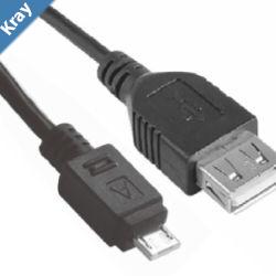 Astrotek Micro USB Male to USB Female OTG Adapter Converter Cable Black for Windows Samsung Android Tablet  Mobiles