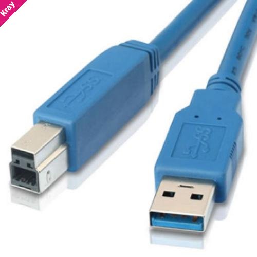 Astrotek USB 3.0 Printer Cable 3m - Type A Male to Type B Male Blue Colour LS->CBAT-USB3-AB-1M