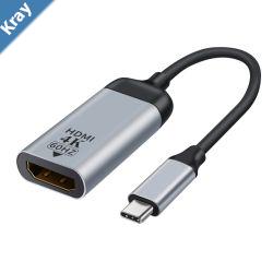 Astrotek USBC to HDMI Male to Female 15cm Adapter Converter 4K60Hz for Windows Android Mac OS MacBook ProAir Chromebook Samsung Galaxy Dell XPS