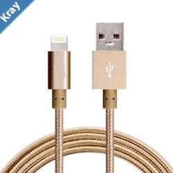 Astrotek 2m USB Lightning Data Sync Charger Gold Color Cable for iPhone 7S 7 Plus 6S 6 Plus 5 5S iPad Air Mini iPod