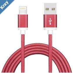 Astrotek 1m USB Lightning Data Sync Charger Red Color Cable for iPhone 7S 7 Plus 6S 6 Plus 5 5S iPad Air Mini iPod