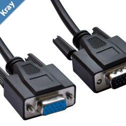 Astrotek VGA Extension Cable 3m  15 pins Male to 15 pins Female for Monitor PC Molded Type Black