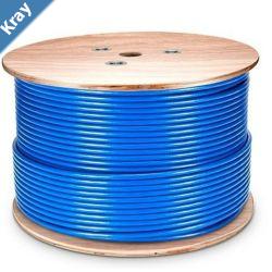 Astrotek CAT6 FTP Cable 305m Roll  Blue Full 0.55mm Copper Solid Wire Ethernet LAN Network 23AWG 0.55cu Solid 2x4p PVC Jacket