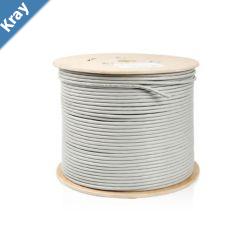 Astrotek CAT6 FTP Cable 305m Roll  Grey White Full 0.55mm Copper Solid Wire Ethernet LAN Network 23AWG 0.55cu 2x4p PVC Jacket