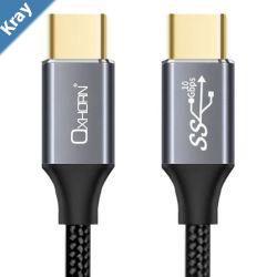 Oxhorn USB C to USB C 3.2 Gen2 Cable 3m 10Gbps 20V 5A 4K60Hz video EMarker Chip Cable