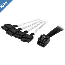 Startech INTERNAL MINISAS TO SATA CABLE  SFF8643 TO 4X SATA  1 M