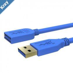 Simplecom CA315 1.5M 5FT USB 3.0 SuperSpeed Extension Cable Insulation Protected Gold Plated
