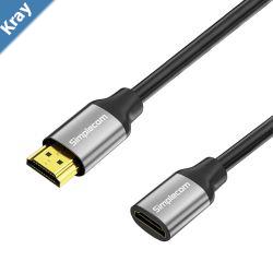 Simplecom CAF305 0.5M HDMI 2.1 Extension Cable Male to Female 48Gbps 8K60Hz