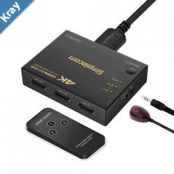 Simplecom CM303 Ultra HD 3 Way HDMI Switch 3 IN 1 OUT Splitter 4K60Hz