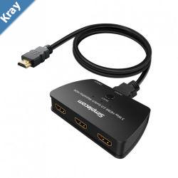 Simplecom CM323 3 Way HDMI 2.0 Switch 3 IN 1 OUT Ultra HD 4K 60Hz HDR HDCP 2.2