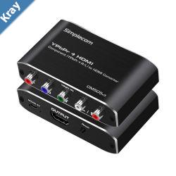 Simplecom CM505v3 Component YPbPr  Stereo RL to HDMI Converter Full HD 1080p