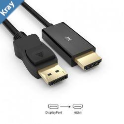 Simplecom DA201 4K DisplayPort to HDMI Cable 1.8M