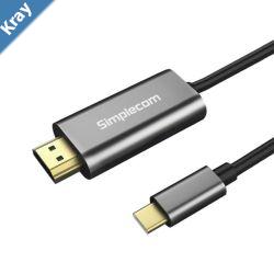 Simplecom DA321 USBC Type C to HDMI Cable 1.8M 6ft 4K30Hz