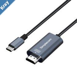 Simplecom DA322 USBC TypeC to HDMI 2.0 Cable 2M HDCP 4K60Hz