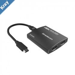 Simplecom DA330 USBC to Dual HDMI MST Adapter 4K60Hz with PD and Audio Out