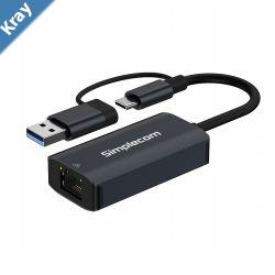Simplecom NU315 USBC and USBA to Gigabit Ethernet Adapter